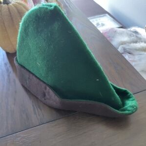 Green and Brown Felt Hat